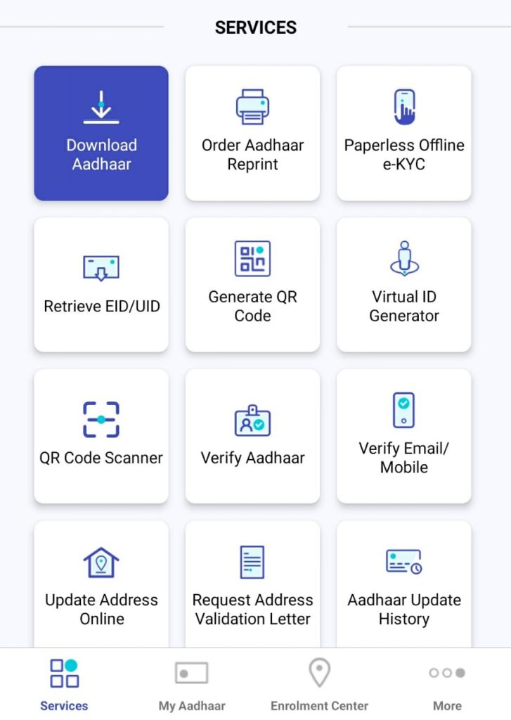 Download Aadhaar