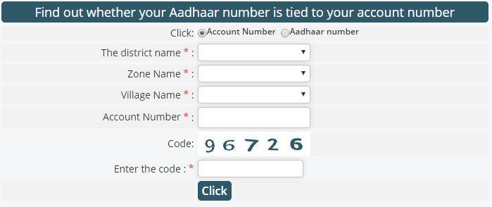 Aadhar number Linking