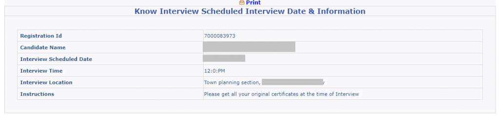 Know Interview Scheduled Interview Date & Information