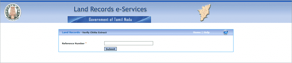 Validity of your Patta Chitta certificate Reference number