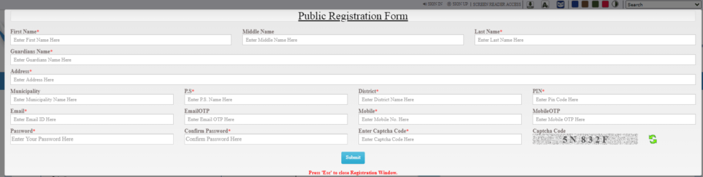 banglarbhumi registration