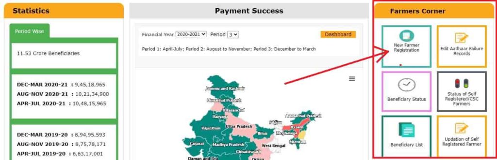 PM Kisan Samman Nidhi Yojana Online Registration