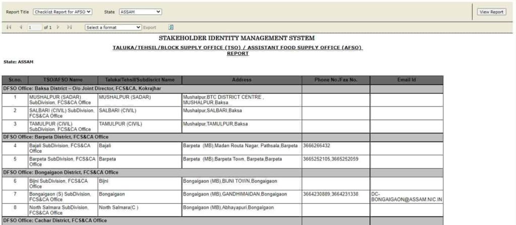 assam ration card details