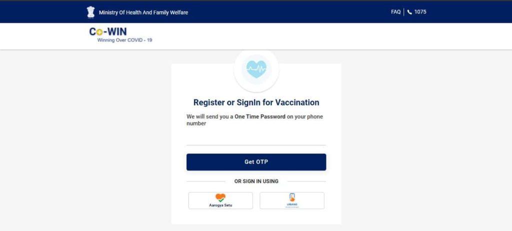 Covid 19 Vaccine Registration